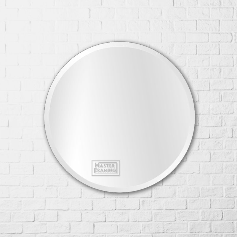 circular bevelled mirror - circle